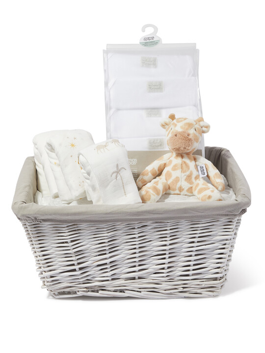 Baby Gift Hamper – 3 Piece with Giraffe Soft Toy image number 1